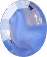 Oval Faceted Pointed Back (Doublets) Crystal Glass Stone, Aqua Blue 9 Pearl Colours (34020-00030-Tw), Czech Republic