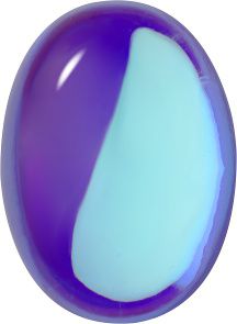 Oval Cabochons Flat Back Crystal Glass Stone, Aqua Blue 9 Transparent With Ab (30020-Abb), Czech Republic