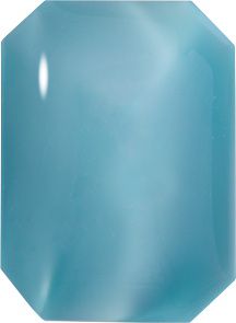 Octagon Cabochons Pointed Back Crystal Glass Stone, Turquoise 5 Pearl Colours (06404), Czech Republic