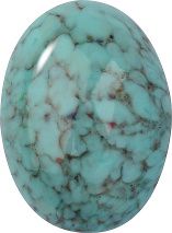 Oval Cabochons Flat Back Crystal Glass Stone, Aqua Blue 12 Matrix Colours (Turq-Matrix), Czech Republic