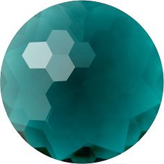 Round Faceted Pointed Back (Doublets) Crystal Glass Stone, Aqua Blue 13 Transparent (60240), Czech Republic