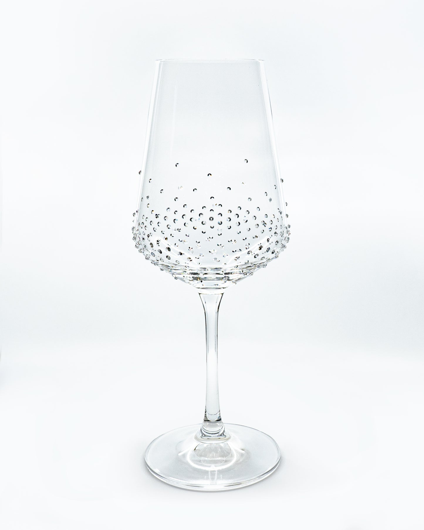 Tschechisches böhmisches Weinglas mit Swarovski-Kristallen 350 ml, Kristall, Tschechische Republik