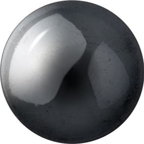 Round Cabochons Flat Back Crystal Glass Stone, Black 1 Opaque With Velvet (23980-V), Czech Republic
