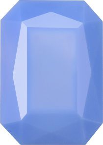 Octagon Faceted Pointed Back (Doublets) Crystal Glass Stone, Blue 1 Opaque (33012), Czech Republic