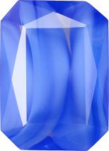 Octagon Faceted Pointed Back (Doublets) Crystal Glass Stone, Blue 1 Pearl Colours (34040-00030-Tw), Czech Republic