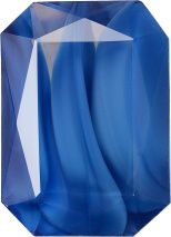 Octagon Faceted Pointed Back (Doublets) Crystal Glass Stone, Blue 4 Pearl Colours (64090-00030-Tw), Czech Republic