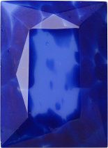 Rectangle Faceted Pointed Back (Doublets) Crystal Glass Stone, Blue 6 Matrix Colours (00392), Czech Republic