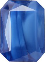 Octagon Faceted Pointed Back (Doublets) Crystal Glass Stone, Blue 6 Pearl Colours (64090-00030-Tw), Czech Republic