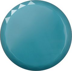 Round Faceted Flat Back Crystal Glass Stone, Blue 7 Opaque (63042), Czech Republic