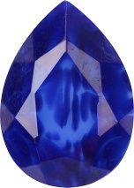 Pear Faceted Pointed Back (Doublets) Crystal Glass Stone, Blue 8 Matrix Colours (00392), Czech Republic