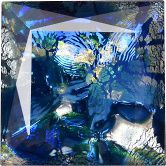 Square Faceted Pointed Back (Doublets) Crystal Glass Stone, Blue 8 Specials (06045), Czech Republic
