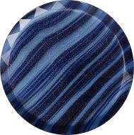 Round Faceted Flat Back Crystal Glass Stone, Blue 8 Specials (04862), Czech Republic