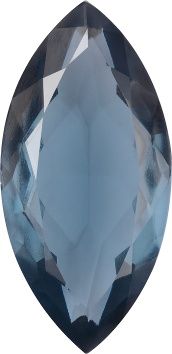 Navette Faceted Pointed Back (Doublets) Crystal Glass Stone, Blue 13 Transparent (40020-K), Czech Republic