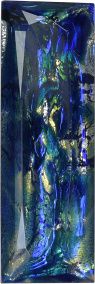Rectangle Faceted Pointed Back (Doublets) Crystal Glass Stone, Blue 14 Specials (06045), Czech Republic