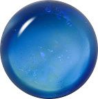 Round Cabochons Flat Back Crystal Glass Stone, Blue 14 Moonshine (00375), Czech Republic