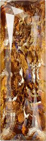 Rectangle Faceted Pointed Back (Doublets) Crystal Glass Stone, Brown 1 Specials (05010), Czech Republic