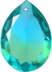Pear Sew-On Crystal Glass Stone, Green 1 Multicolours (Bi-11422), Czech Republic
