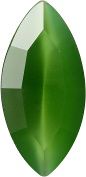 Navette Faceted Pointed Back (Doublets) Crystal Glass Stone, Light Green 8 Moonshine (04313), Czech Republic