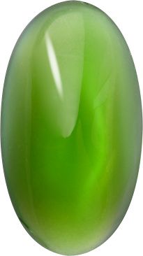 Oval Cabochons Flat Back Crystal Glass Stone, Light Green 8 Milky Colours (04030-50230-K), Czech Republic