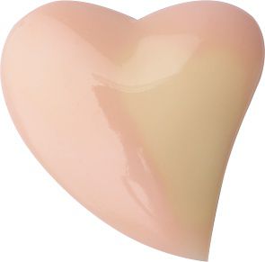Heart Cabochons Pointed Back Crystal Glass Stone, Nude 1 Opaque (71100-A), Czech Republic