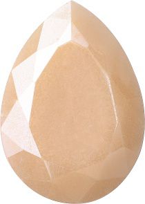 Pear Faceted Pointed Back (Doublets) Crystal Glass Stone, Nude 1 Opaque With Blue Hematite (71100-A-Bh), Czech Republic