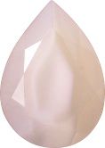 Pear Faceted Pointed Back (Doublets) Crystal Glass Stone, Nude 2 Pearl Colours (Lt-Pink-Pearl), Czech Republic