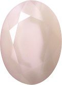 Oval Faceted Pointed Back (Doublets) Crystal Glass Stone, Nude 2 Pearl Colours (Lt-Pink-Pearl), Czech Republic