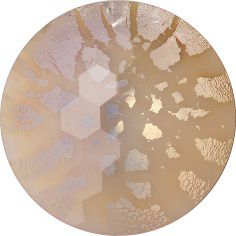 Round Faceted Pointed Back (Doublets) Crystal Glass Stone, Nude 3 With Silver (712000-Ag-Milky-Wh), Czech Republic