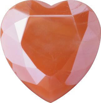 Heart Faceted Pointed Back (Doublets) Crystal Glass Stone, Nude 4 Opaque With Honey (71100-B-Ho), Czech Republic
