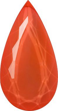 Pear Faceted Pointed Back (Doublets) Crystal Glass Stone, Orange 3 Colours 69 (69575), Czech Republic