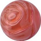 Round Rose Fancy Crystal Glass Stone, Pink 1 Pearl Colours (07400), Czech Republic