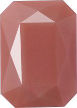 Octagon Faceted Pointed Back (Doublets) Crystal Glass Stone, Pink 2 Opaque (740300-St), Czech Republic