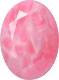 Oval Faceted Pointed Back (Doublets) Crystal Glass Stone, Pink 3 Matrix Colours (04030-Br-7400-St), Czech Republic