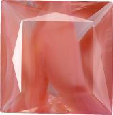 Square Faceted Pointed Back (Doublets) Crystal Glass Stone, Pink 3 Pearl Colours (74090-00030-Tw), Czech Republic