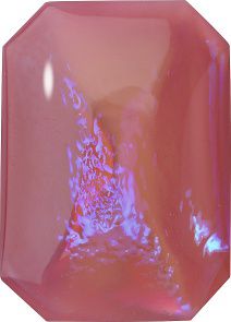 Octagon Cabochons Pointed Back Crystal Glass Stone, Pink 3 Mexico Opals (167400), Czech Republic