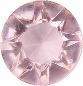Round Faceted Pointed Back (Doublets) Crystal Glass Stone, Pink 4 With Silver (7011L0-Ag-Tw), Czech Republic