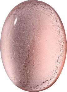 Oval Cabochons Flat Back Crystal Glass Stone, Pink 4 With Silver (70129-L), Czech Republic