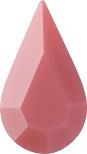 Pear Faceted Pointed Back (Doublets) Crystal Glass Stone, Pink 4 Opaque (73040-St), Czech Republic