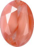 Oval Faceted Pointed Back (Doublets) Crystal Glass Stone, Pink 5 Pearl Colours (74090-00030-Tw), Czech Republic
