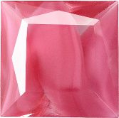 Square Faceted Pointed Back (Doublets) Crystal Glass Stone, Pink 5 Pearl Colours (74020-00030-Tw), Czech Republic