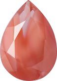 Pear Faceted Pointed Back (Doublets) Crystal Glass Stone, Pink 6 Pearl Colours (74090-00030-Tw), Czech Republic