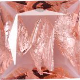 Square Faceted Pointed Back (Doublets) Crystal Glass Stone, Pink 7 With Silver (7012L0-Ag-Tw), Czech Republic