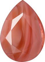Pear Faceted Pointed Back (Doublets) Crystal Glass Stone, Pink 7 Pearl Colours (74090-00030-Tw), Czech Republic