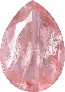 Pear Faceted Pointed Back (Doublets) Crystal Glass Stone, Pink 8 With Silver (7011L0-Ag-Tw), Czech Republic