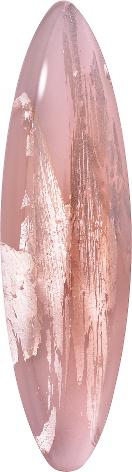 Navette Cabochons Flat Back Crystal Glass Stone, Pink 8 With Silver (7012L0-Ag-Tw), Czech Republic