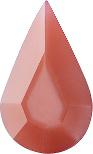 Pear Faceted Pointed Back (Doublets) Crystal Glass Stone, Pink 9 Pearl Colours (07409), Czech Republic