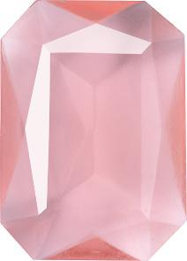 Octagon Faceted Pointed Back (Doublets) Crystal Glass Stone, Pink 12 Transparent (70110-L), Czech Republic