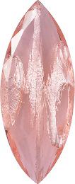 Navette Faceted Pointed Back (Doublets) Crystal Glass Stone, Pink 12 With Silver (7012L0-Ag-Tw), Czech Republic