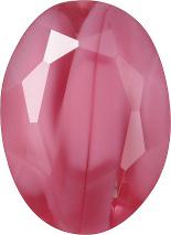 Oval Faceted Pointed Back (Doublets) Crystal Glass Stone, Pink 15 Pearl Colours (74000-00030-Tw), Czech Republic