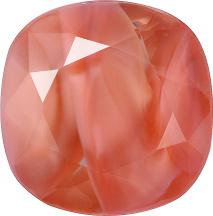 Rounded Square Faceted Pointed Back (Doublets) Crystal Glass Stone, Pink 16 Pearl Colours (74090-00030-Tw), Czech Republic